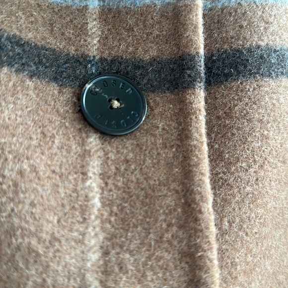 CLOSED Official Plaid Poncho-Style Coat NWT - Picture 6 of 8